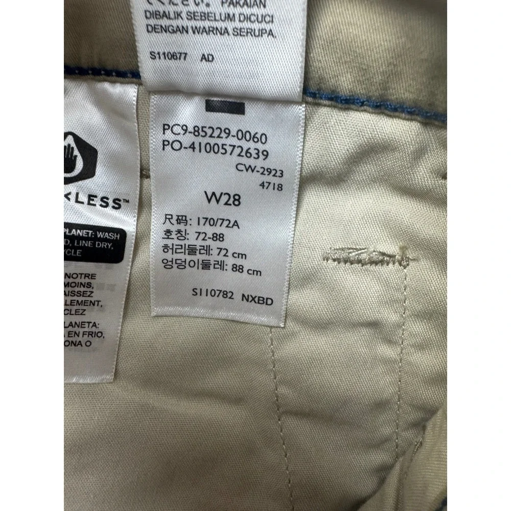 Levis XX Chino Shorts Mens 28 Khaki Tan‎ Stretch Twill